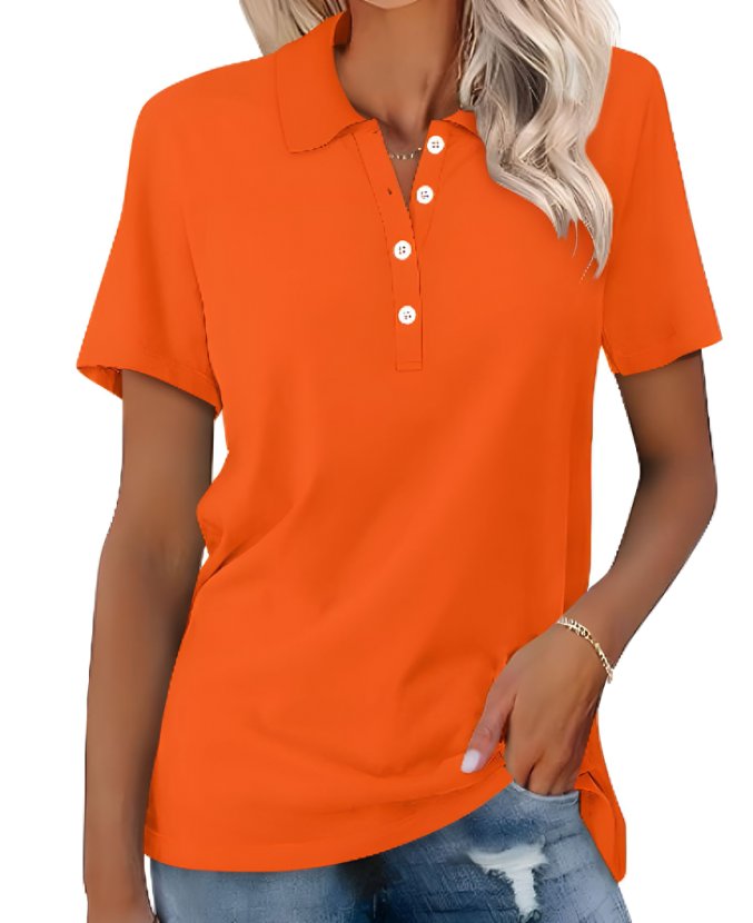 Anna | Women's Polo Shirt Short Sleeve Pique Classic Fit