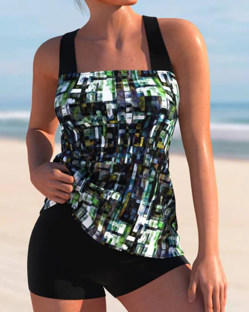 Lea | Women's Tankini Set with Short Stretch Swimwear