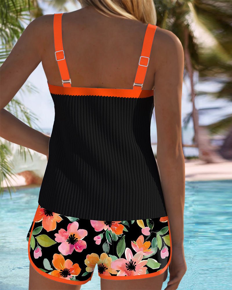Amelie | Women's Tummy Control Floral Tankini Set