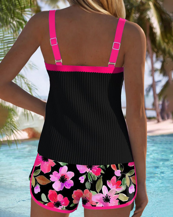 Amelie | Women's Tummy Control Floral Tankini Set