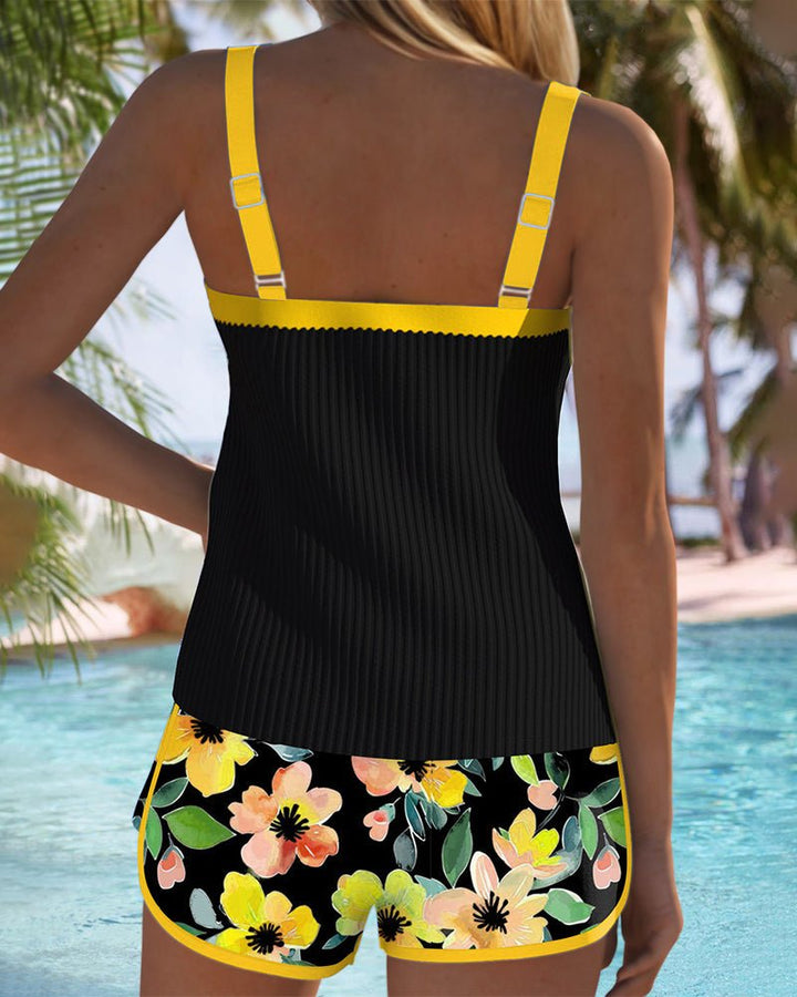 Amelie | Women's Tummy Control Floral Tankini Set