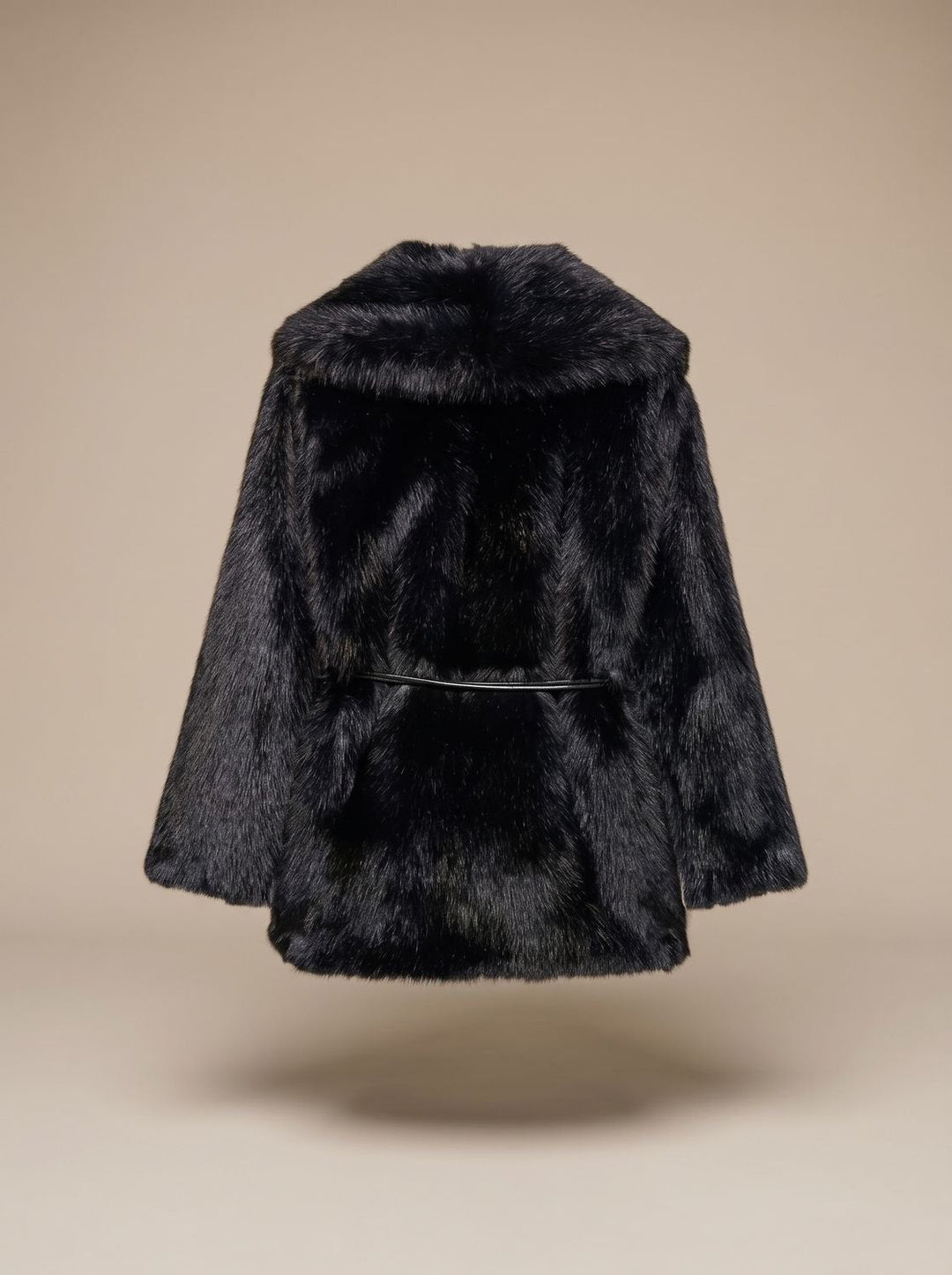 Leonie | Women's Faux Fur Coat Belted Midi Jacket Teddy Coat
