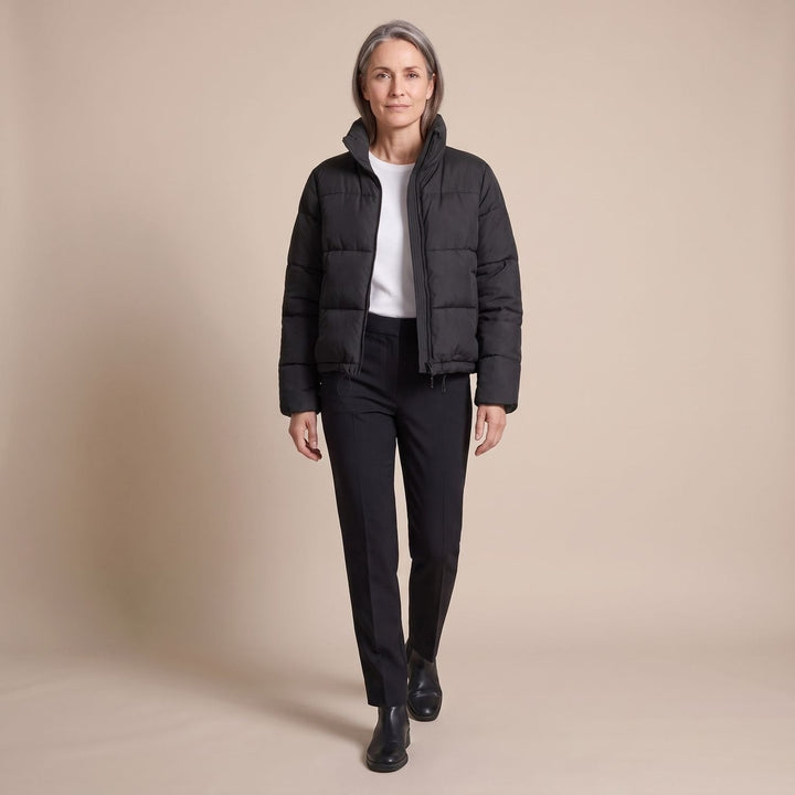 Frieda | Women's Short Stand-Up Collar Winter Jacket Quilted Puffer Jacket