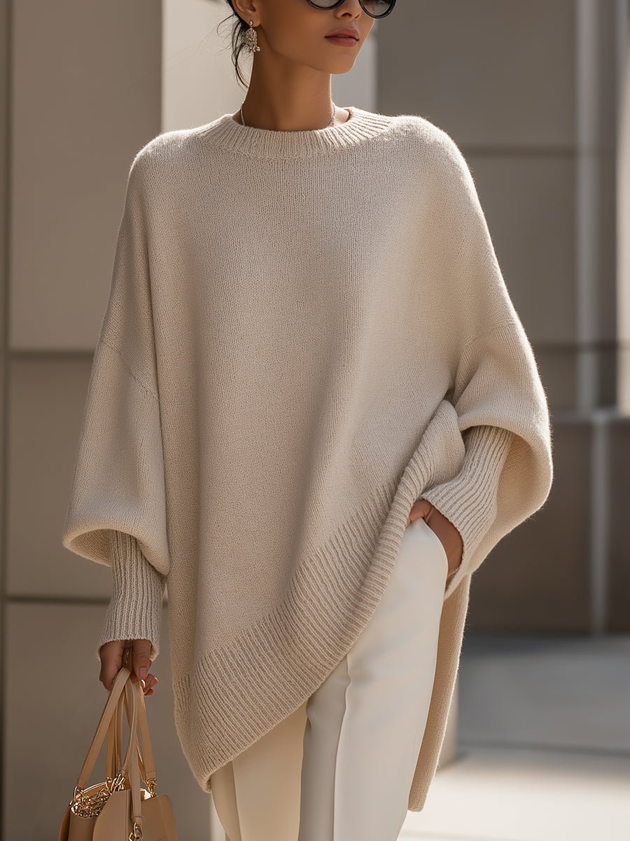 Charlotte | Women's Oversized Batwing Sleeve Knit Sweater
