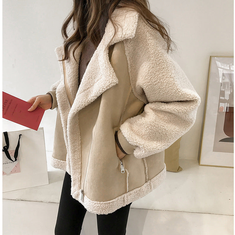 Elise - Women's Aviator Jacket in Shearling