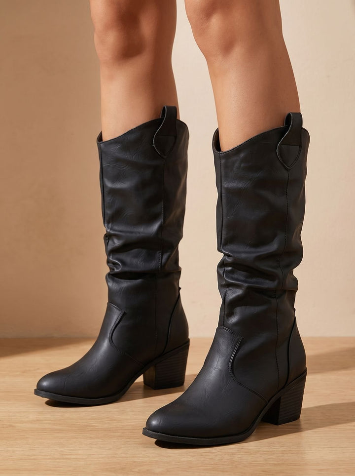 Elisabeth | Women's Western Boots with Extra Wide Shaft and Flat Heel