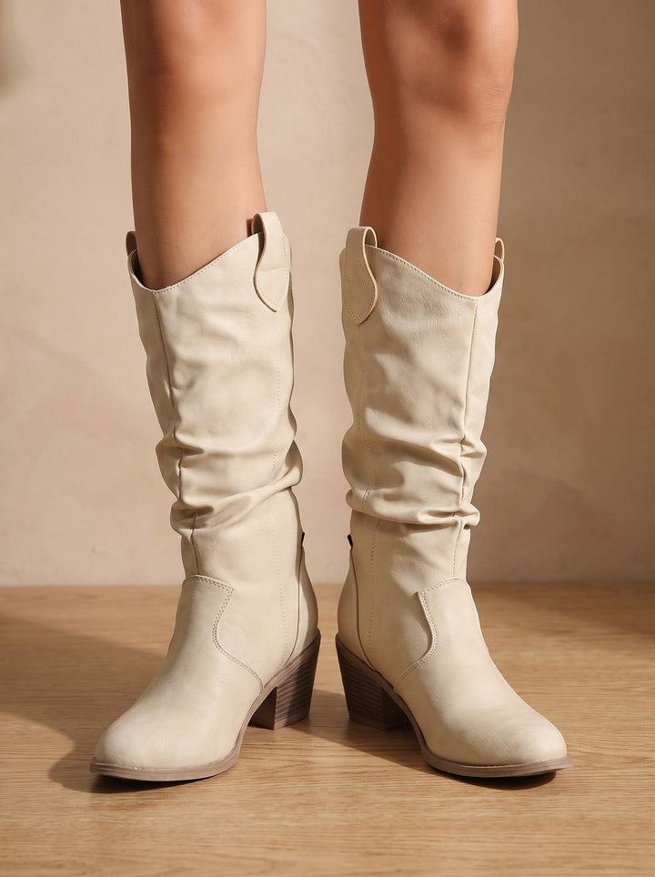 Elisabeth | Women's Western Boots with Extra Wide Shaft and Flat Heel