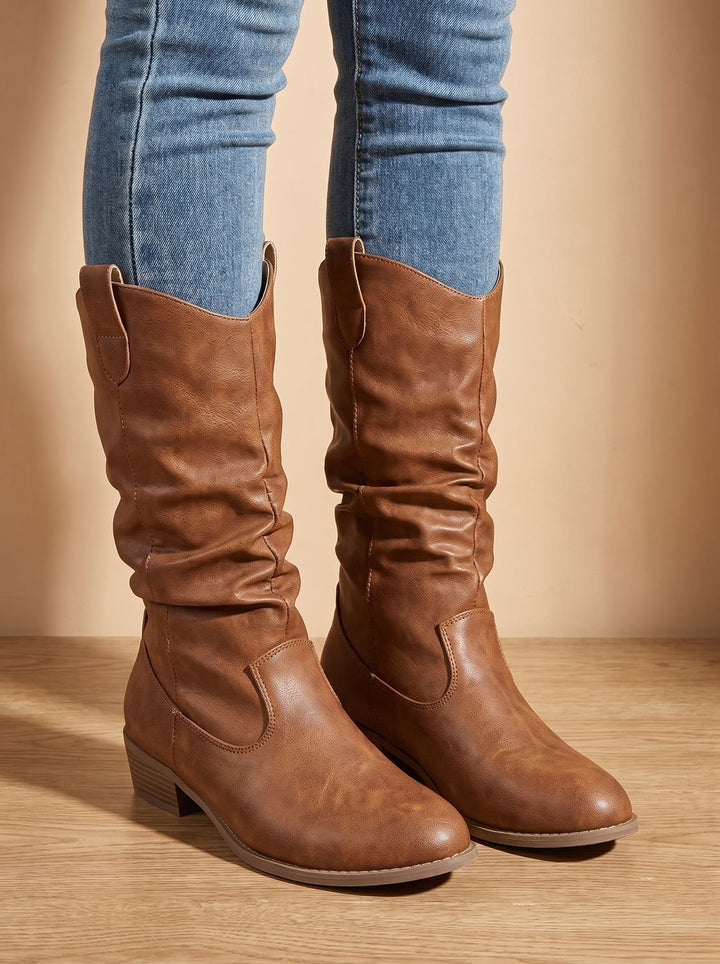 Elisabeth | Women's Western Boots with Extra Wide Shaft and Flat Heel