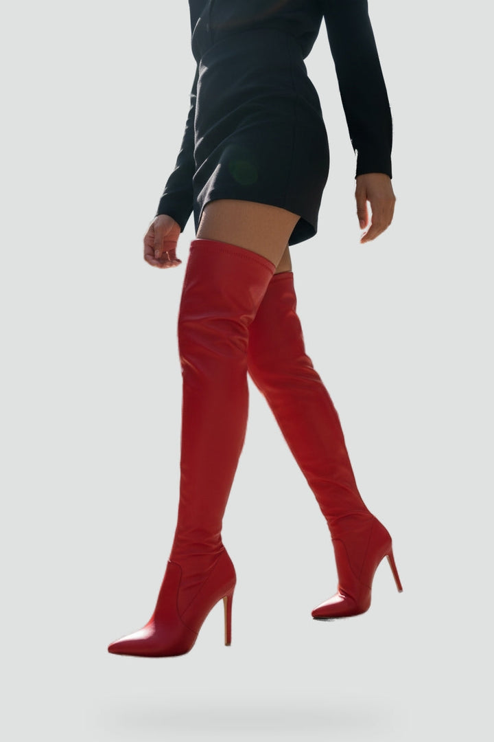 Ladies' Elegant Over-the-Knee Boots with Slim Stiletto Heel