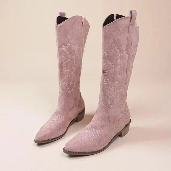 Ladies' Boots with Western Style and Embroidery