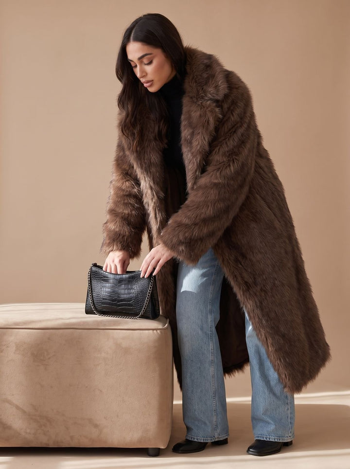 Yara | Women's Long Faux Fur Coat Winter Jacket