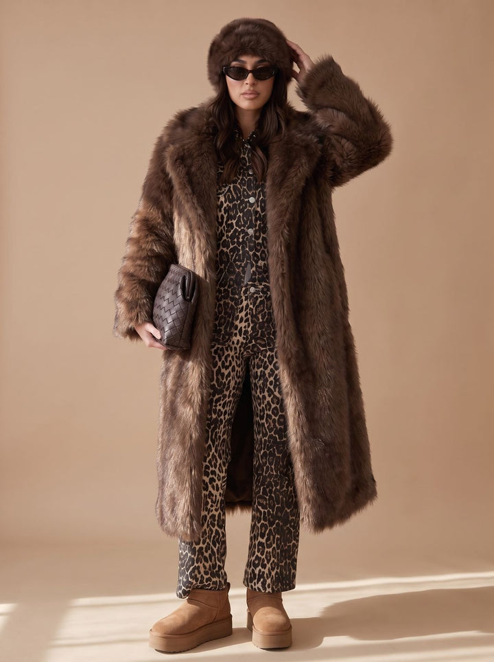 Yara | Women's Long Faux Fur Coat Winter Jacket