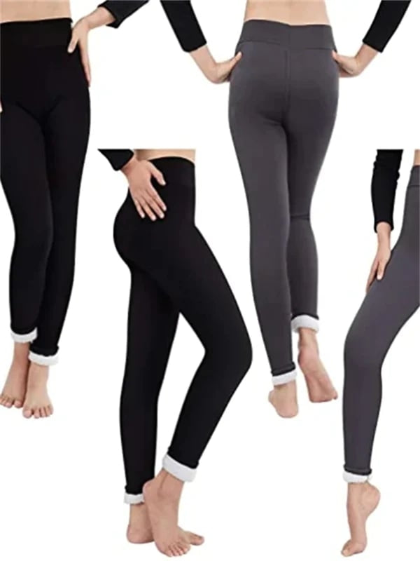Women's Leggings with Fleece Lining and High Waist
