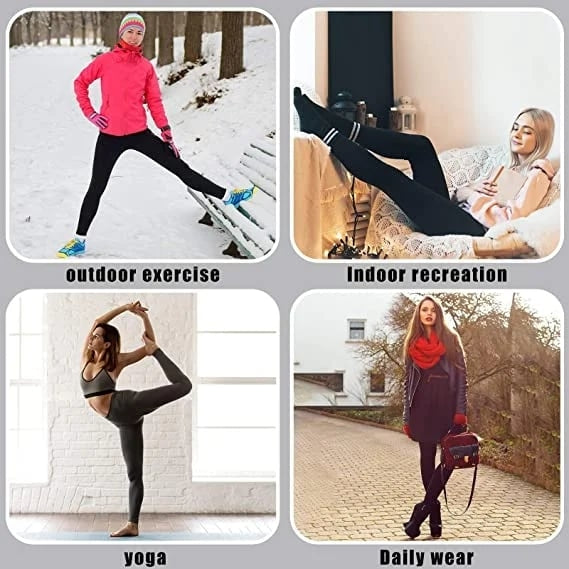Women's Leggings with Fleece Lining and High Waist