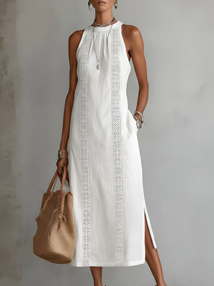 Lieke | Women's Sleeveless Embroidered Midi Dress