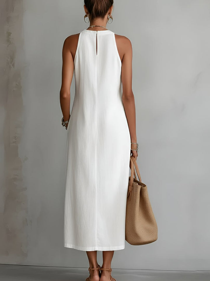 Lieke | Women's Sleeveless Embroidered Midi Dress
