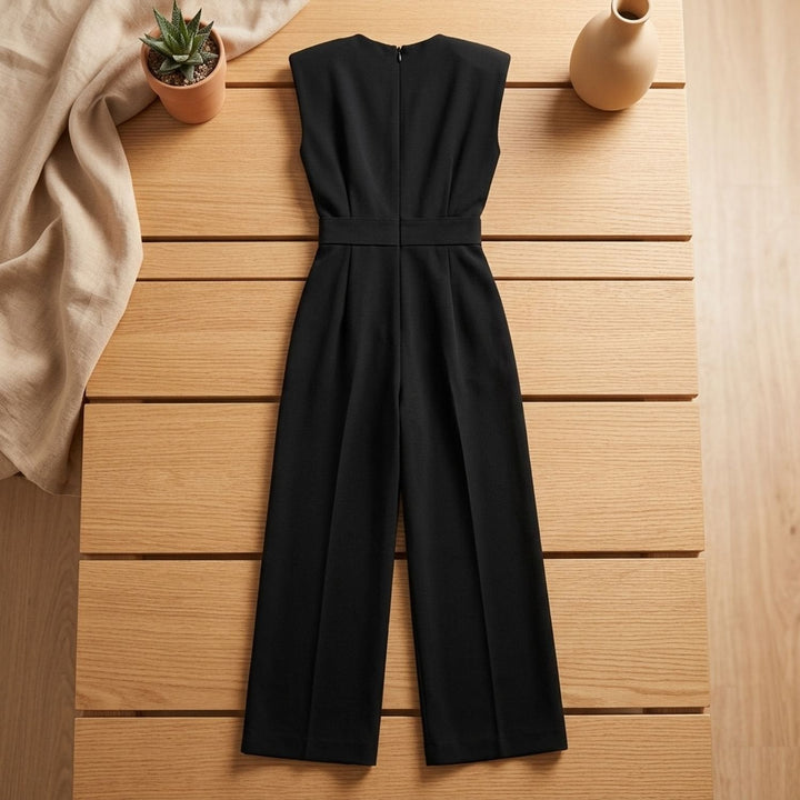 Lieke | Women's Sleeveless Wide-Leg Jumpsuit with High Waist