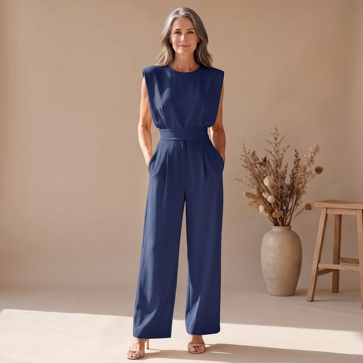 Lieke | Women's Sleeveless Wide-Leg Jumpsuit with High Waist
