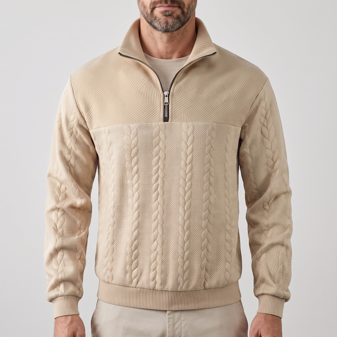 Benjamin | Elegant and Comfortable Men's Zip Sweater