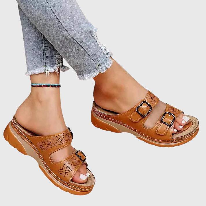 Diora™ orthopaedic sandals by Emma & Rose Cape Town featuring supportive straps and cushioned soles for comfortable walking.