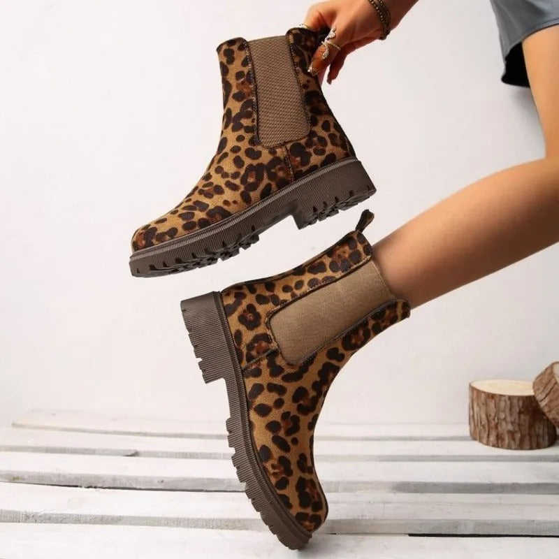 Tarna - Leopard Print Ankle Boots