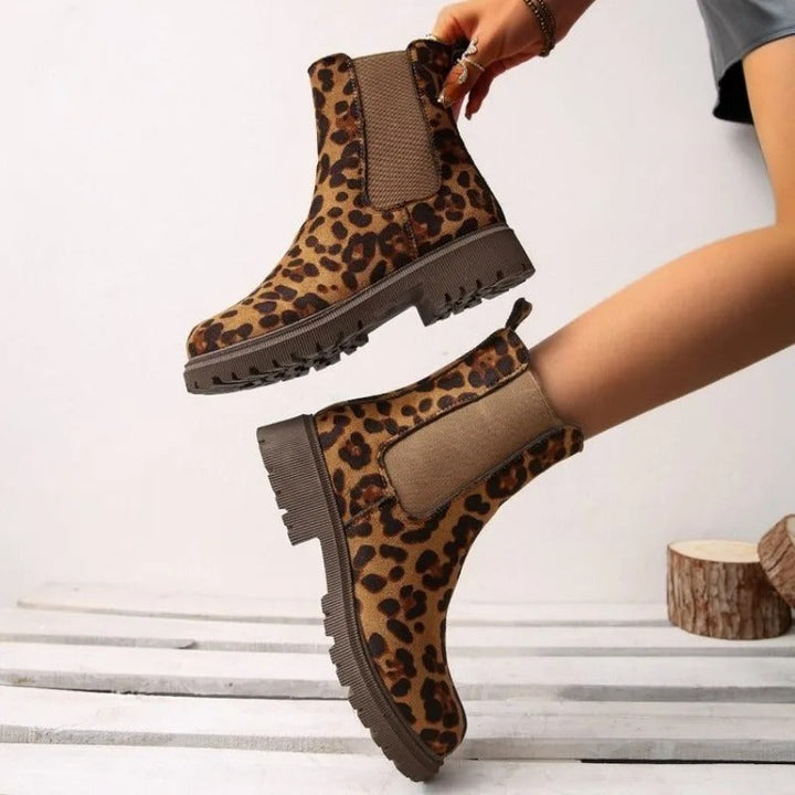 Tarna - Leopard Print Ankle Boots