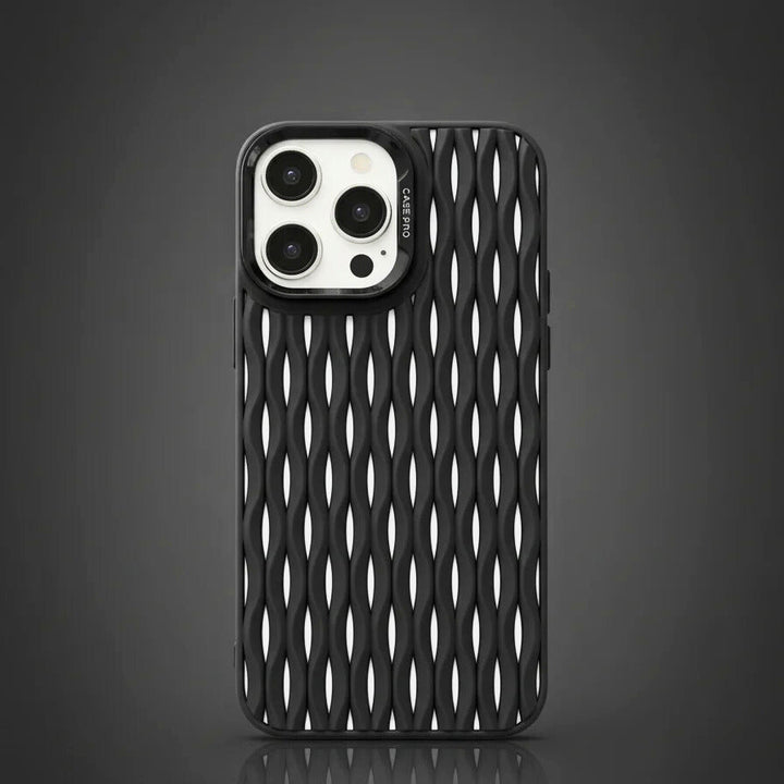 GripGrove Breathable Woven iPhone Case with Cooling Function, view 5 - Elena Harper