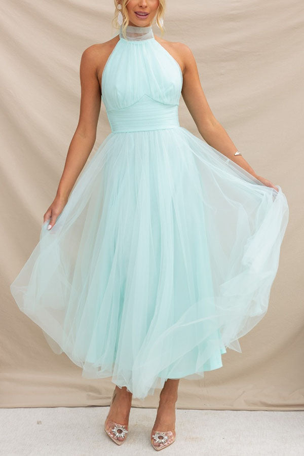Women's Elegant Long Skirt Midi Dress