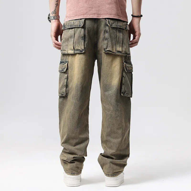 Men's Retro Multi-Pocket Cargo Pants, view 7 - Elena Harper