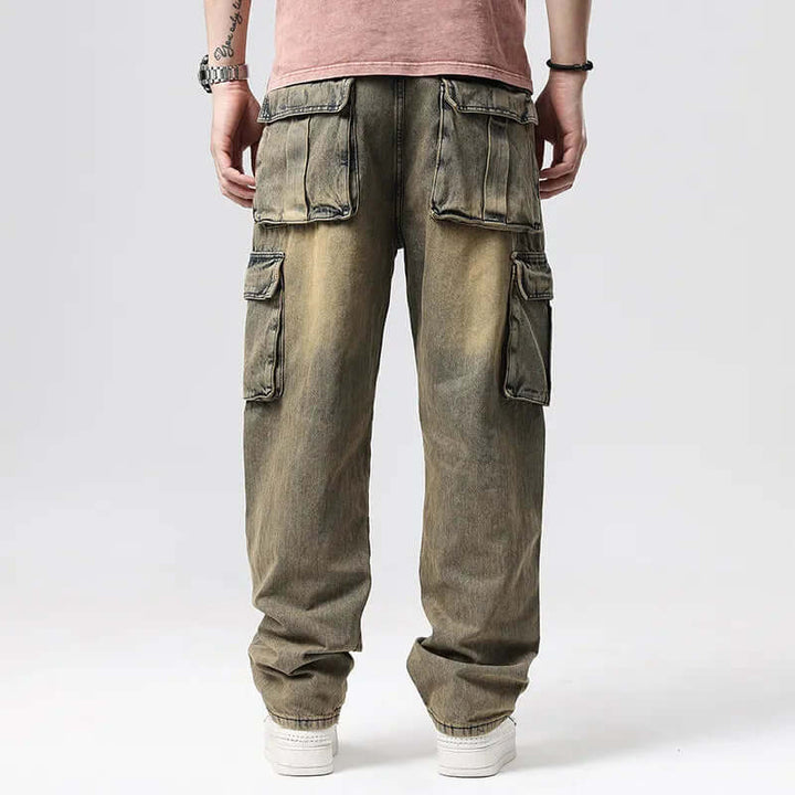 Men's Retro Multi-Pocket Cargo Pants, view 7 - Elena Harper