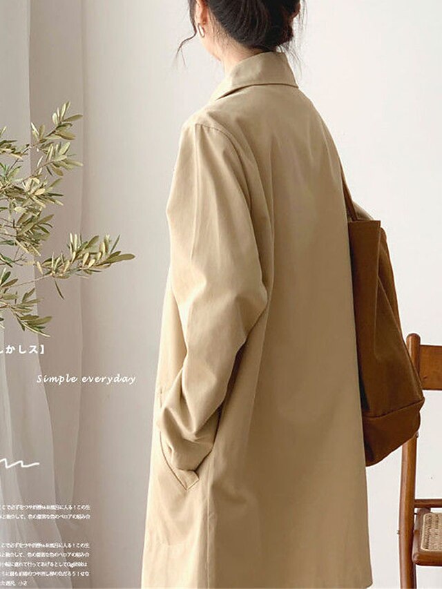 Women's Buttoned Rain Jacket - Breathable and Casual