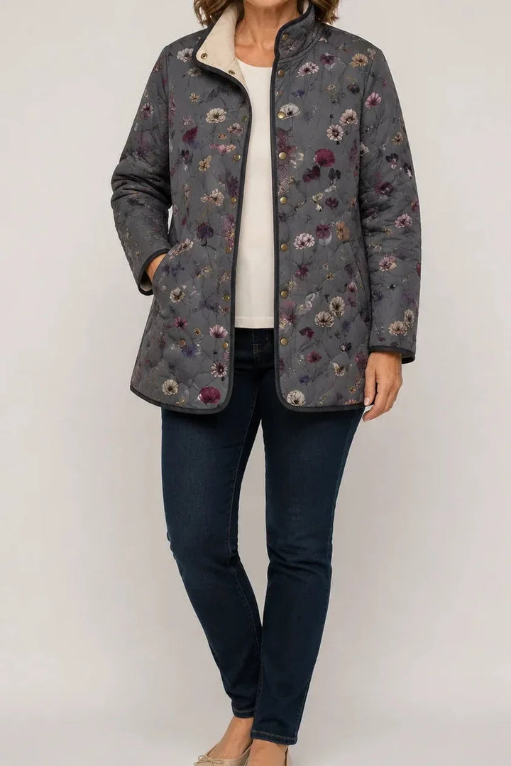 Lisa | Stylish and Comfortable Women's Puffer Jacket with Floral Pattern