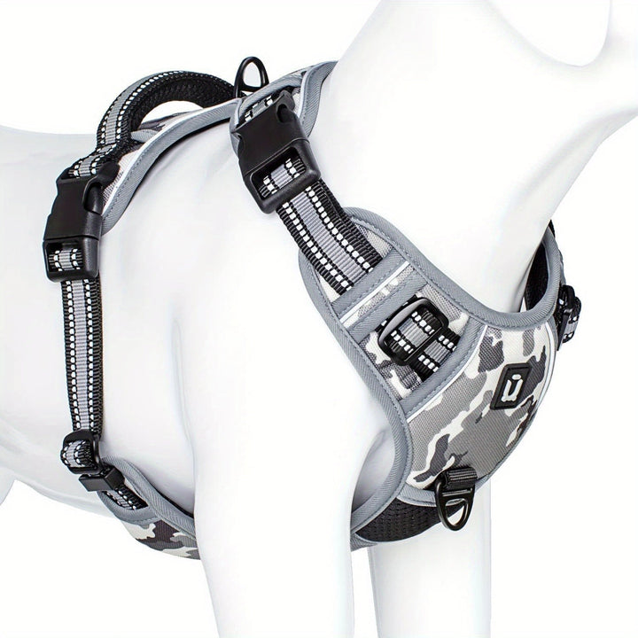Reflective No-Pull Dog Harness – Easy Walking and Training with Handle