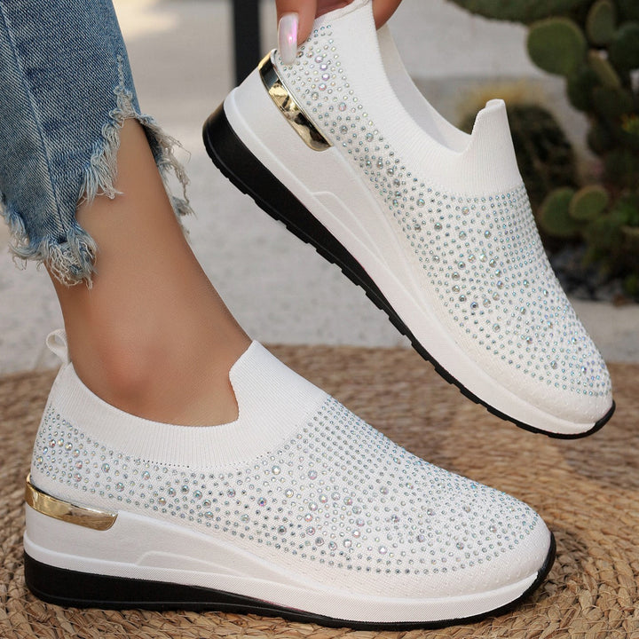 Genovefa Sparkling Women's Slip-On Sneakers, view 9 - Elena Harper