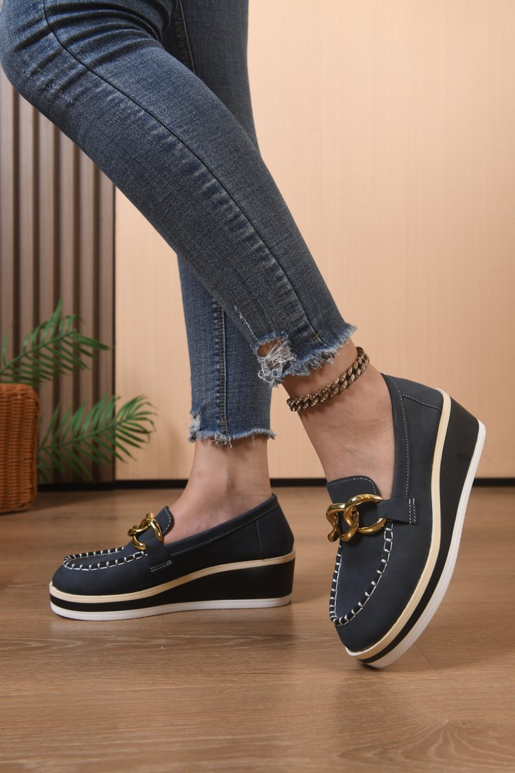 Mauda Orthopedic Slippers with Thick Sole and Chains, view 10 - Elena Harper