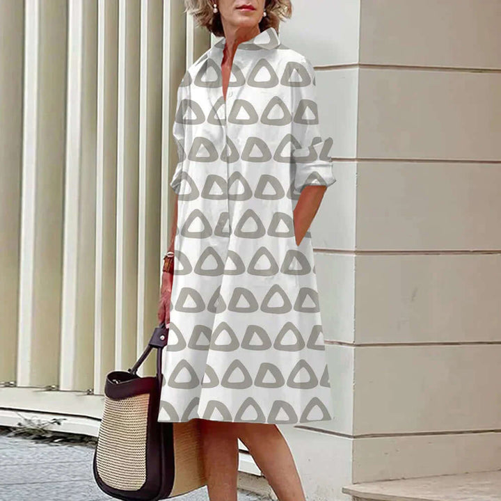 Stretch Fit Knee-Length Midi Dress, view 4 - Elena Harper