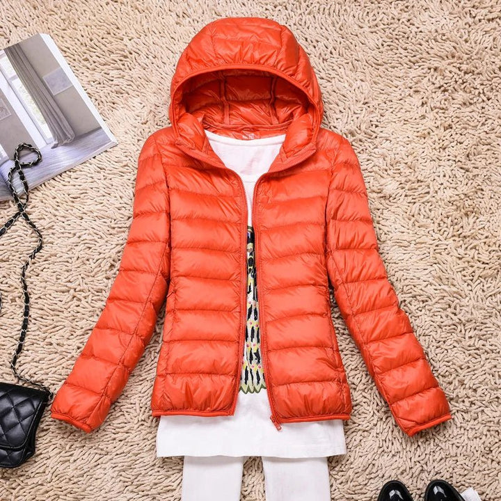 Emily Ultralight and Foldable Women's Down Jacket, view 3 - Elena Harper