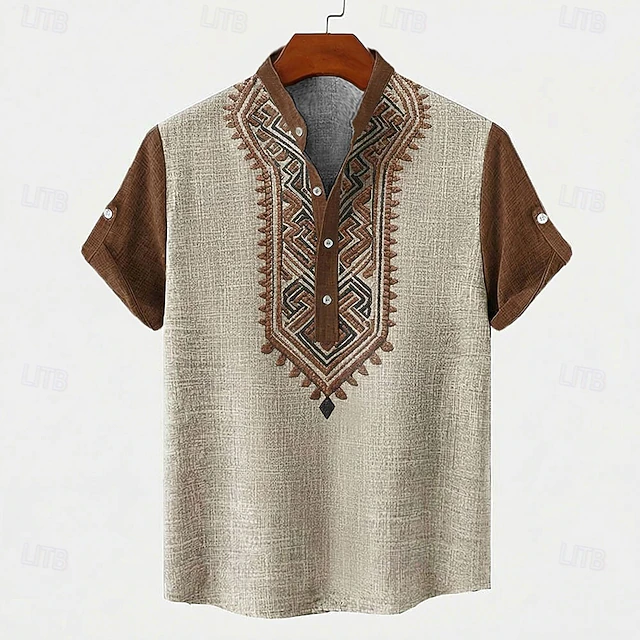 Sebastian Embroidered Vintage Shirt, view 4 - Elena Harper