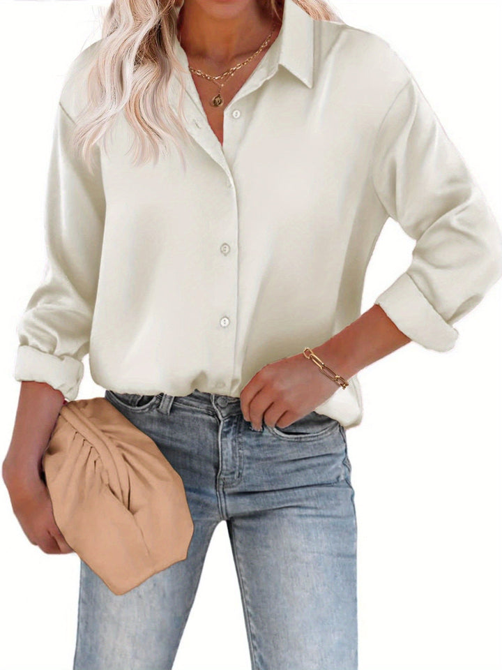 Noelia | Relaxed and Elegant Shirt Blouse with Buttons