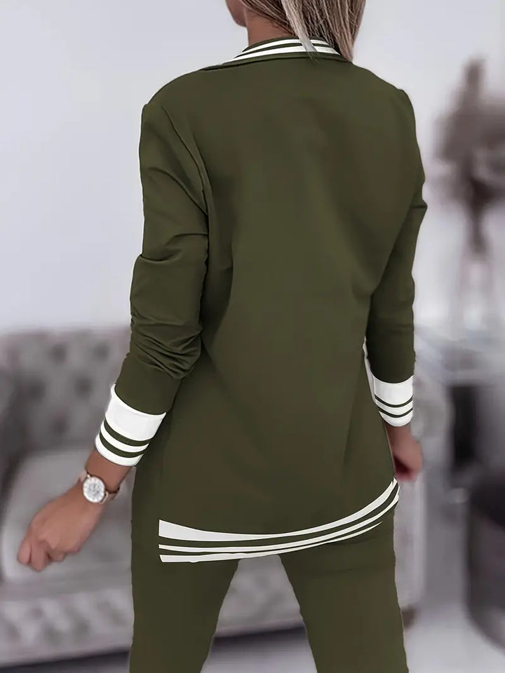 Casual Streetwear Striped Set Sophie, view 10 - Elena Harper