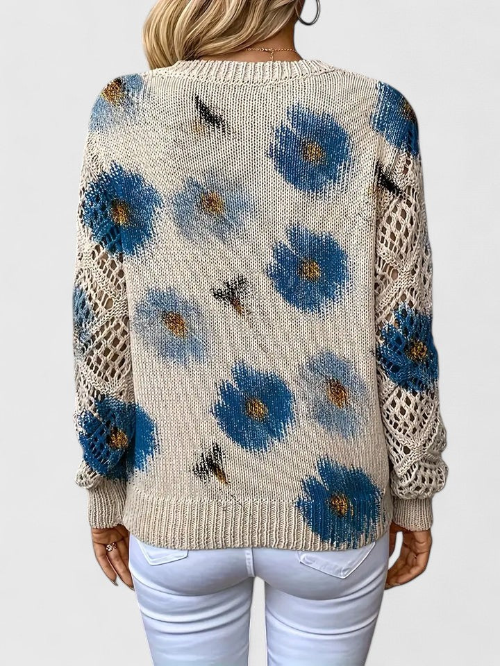 Aurélie | Elegant Jumper with Floral Print