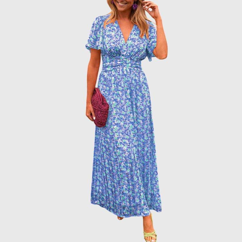 Emma & Rose Cape Town Alice™ summer dress, a comfortable, lightweight women's jurk with floral pattern and sleeveless design.