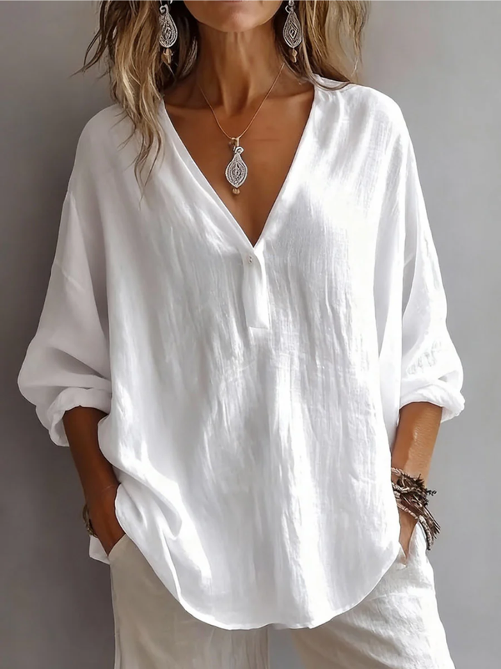 Women's Daily Blouse with Simple Design and Comfortable Fit