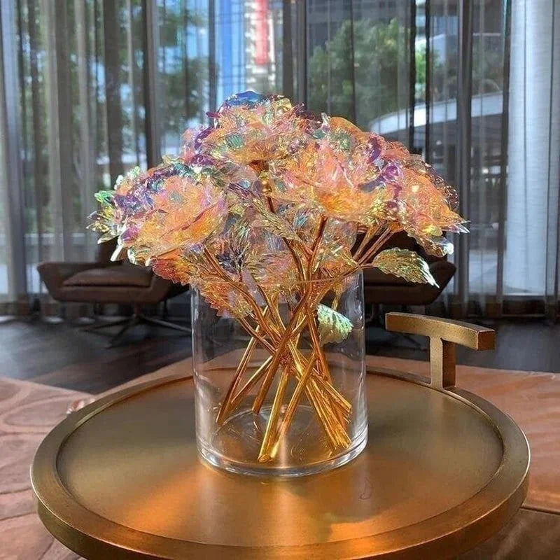 GlowPetal Colorful Crystal Rose, view 10 - Elena Harper