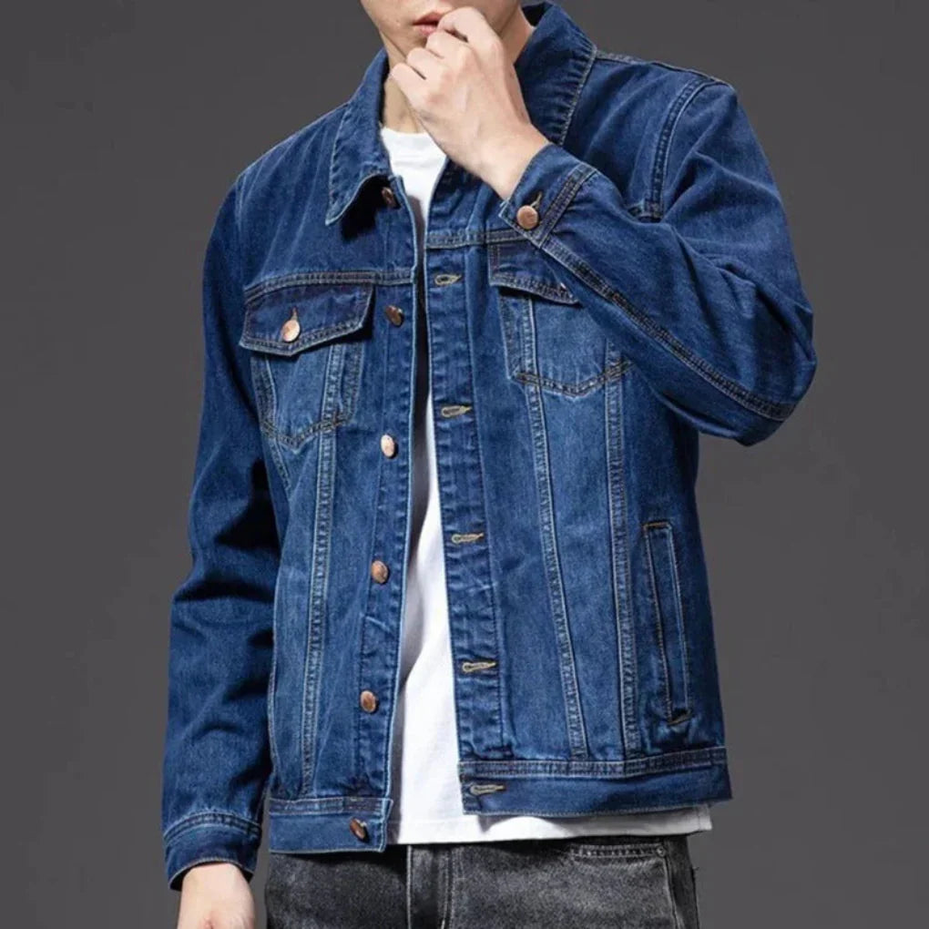 Classic Men’s Denim Jacket, view 2 - Elena Harper