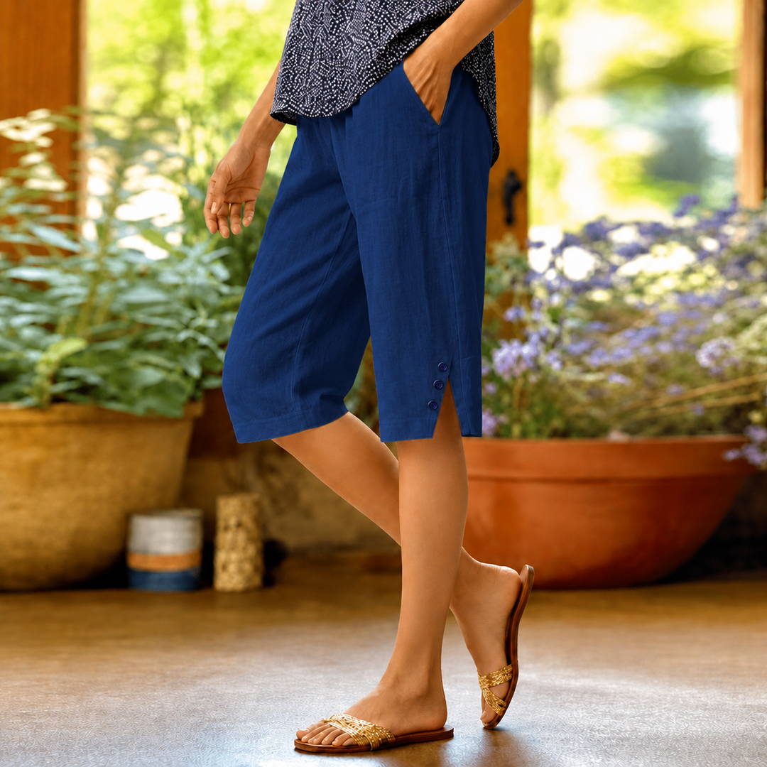 Kiki Lightweight Comfort Shorts, view 5 - Elena Harper