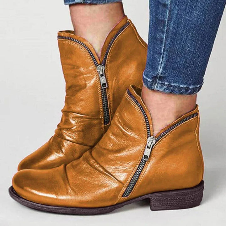 Lianella Orthopedic Ankle Boots with Zipper, view 4 - Elena Harper