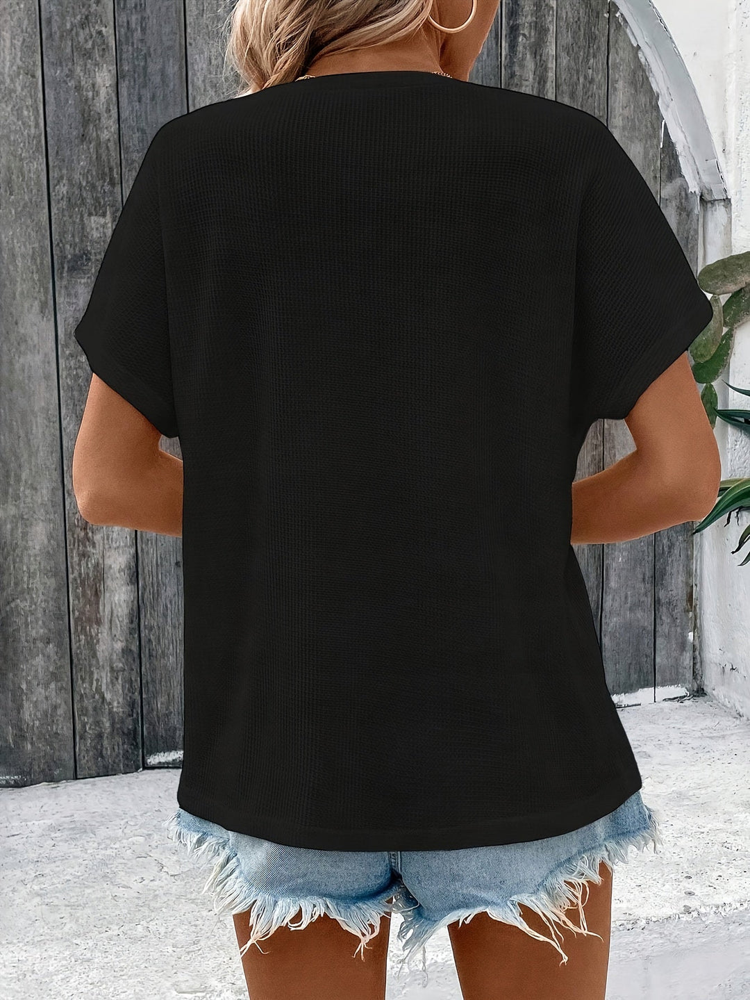 Marylou - Casual Crew Neck Short Sleeve Top