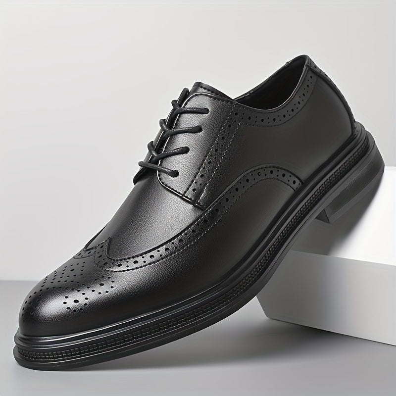Men's Derby Shoes with Perforations