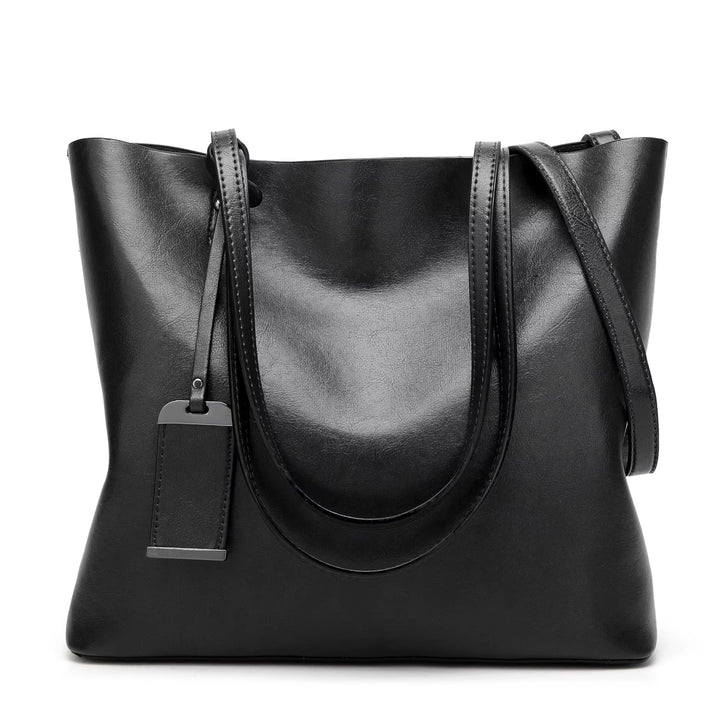 Retro Style Burgundy Smooth Leather Shoulder Bag for Women - Elea